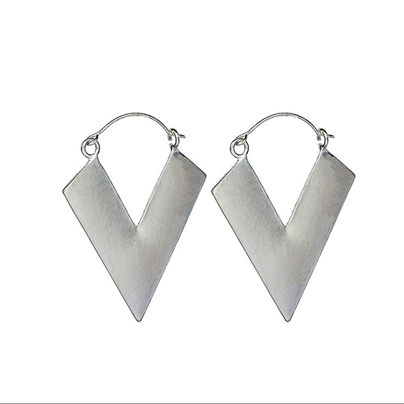 Any 2/$20! Silver V Ear Wire Earrings - Picture 2 of 7